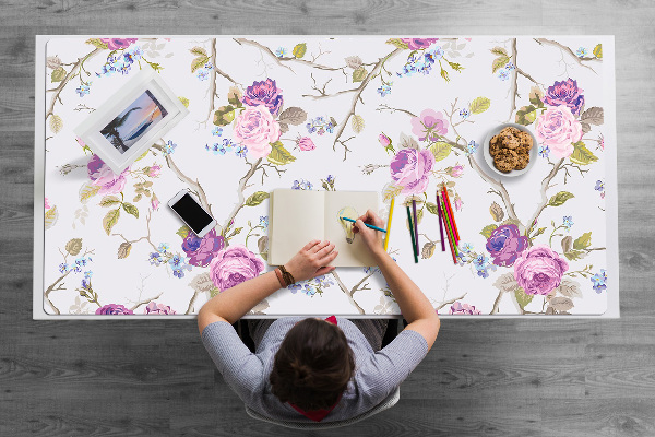Büro-Schreibtischmatte Die blühenden Bäume