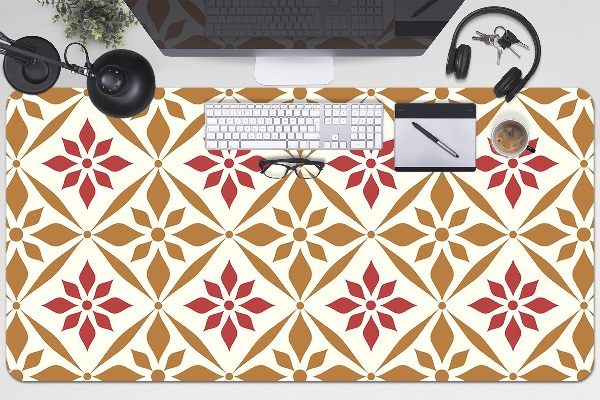 Schreibtisch Unterlegmatte Blumenmuster