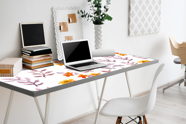 PVC Schreibtischmatte Lackierte Blumen