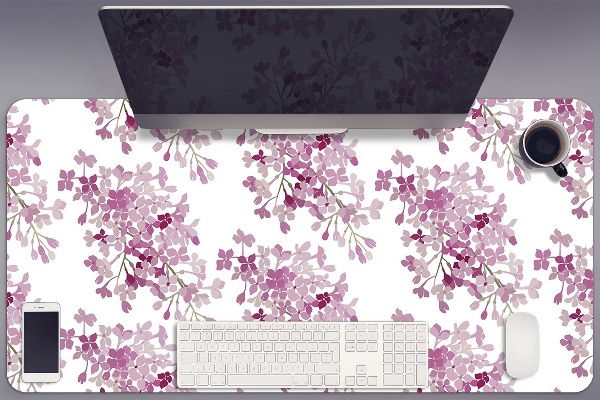 Büro-Schreibtischmatte Pinke Blumen