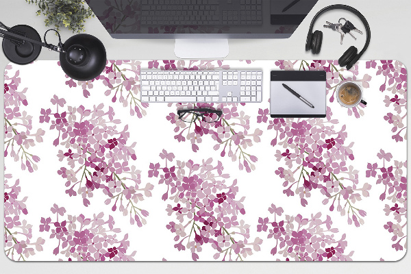 Büro-Schreibtischmatte Pinke Blumen