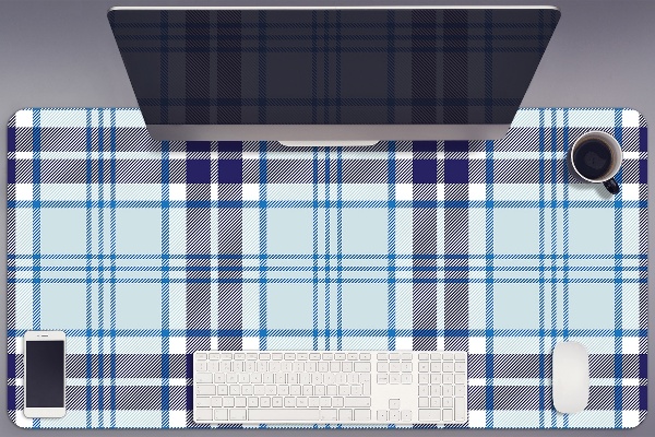 Büro-Schreibtischmatte Tartan