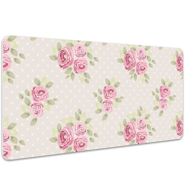 PVC Schreibtischmatte Englische Rosen
