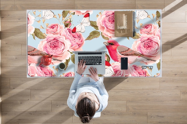 Büro-Schreibtischmatte Englische Rosen