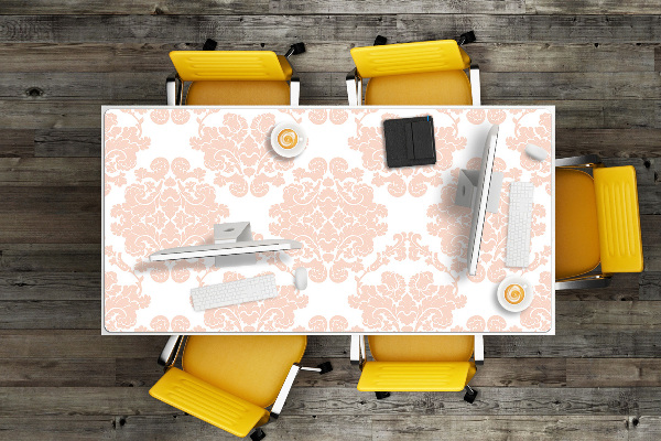 PVC Schreibtischmatte Blumenverzierung