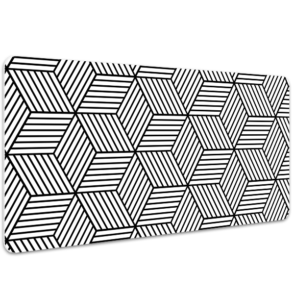 Schreibtisch Unterlegmatte Geometrische Illusion.