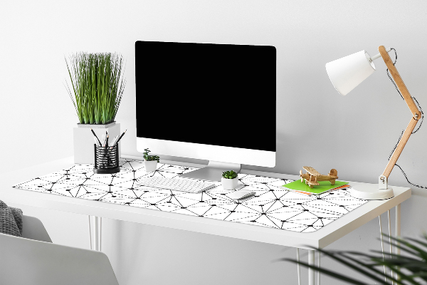 Büro-Schreibtischmatte Bindestriche und Punkte
