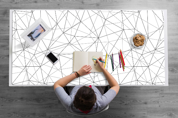Schreibtischunterlage Geometrische Linien