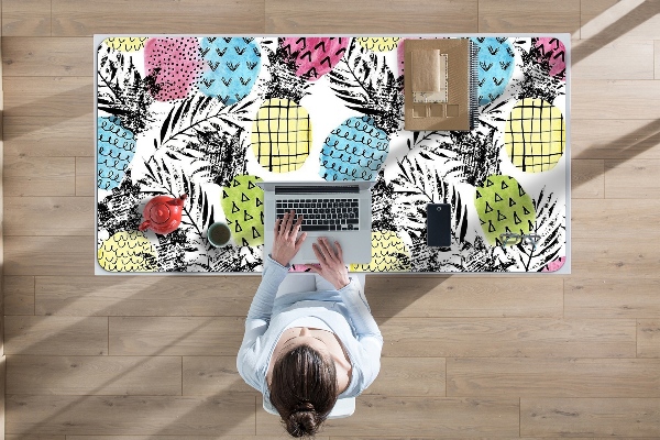 Schreibtisch Unterlegmatte Bunte Ananas
