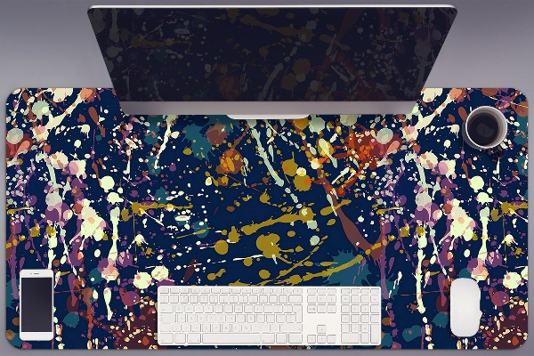 PVC Schreibtischmatte Aquarellspots.
