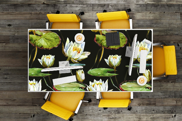 PVC Schreibtischmatte Lotus-Blumen