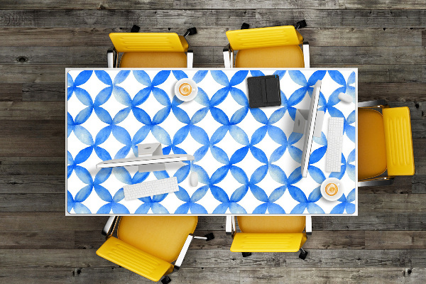 PVC Schreibtischmatte Blaue Kreise