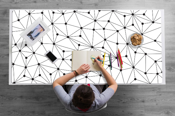 Büro-Schreibtischmatte Dreiecke dots.