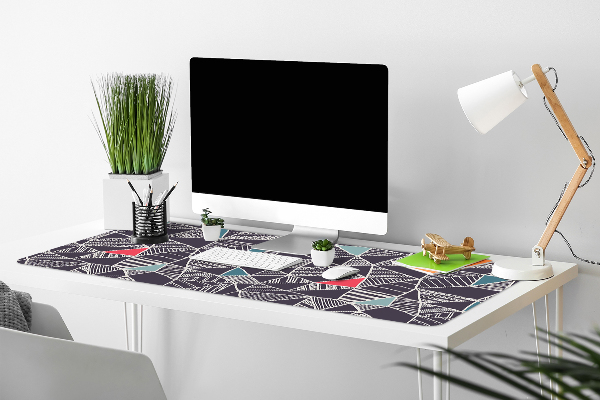 Büro-Schreibtischmatte Doodle-Muster
