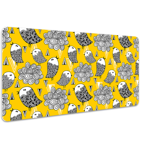 Schreibtischunterlage Doodle-Vögel