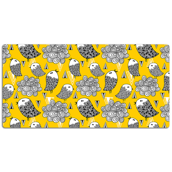 Schreibtischunterlage Doodle-Vögel