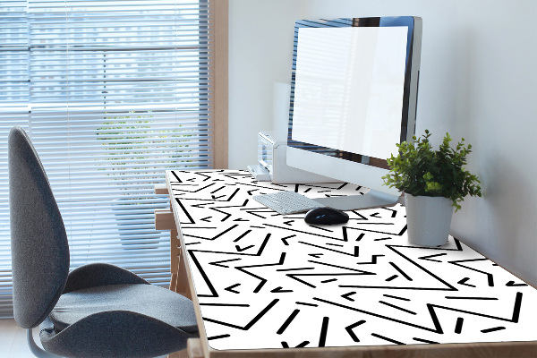 PVC Schreibtischmatte Memphis-Stil.
