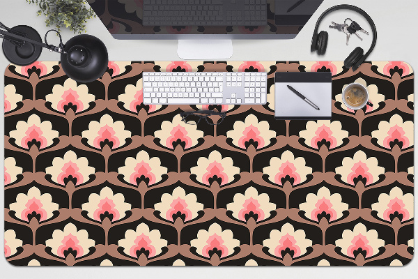 Schreibtisch Unterlegmatte Blumenmuster