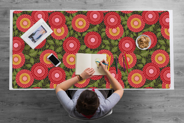 Schreibtischunterlage Geometrische Blumen