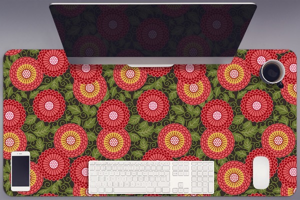 Schreibtischunterlage Geometrische Blumen