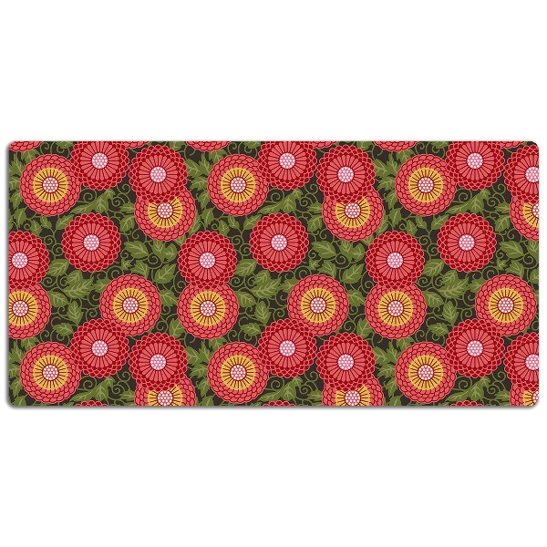Schreibtischunterlage Geometrische Blumen