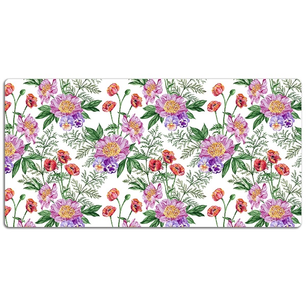 PVC Schreibtischmatte Blumenstrauß der Pfingstrose