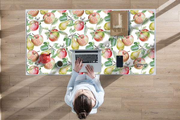 Büro-Schreibtischmatte Äpfel und Birnen.