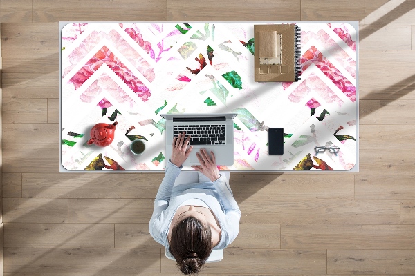 Büro-Schreibtischmatte Floral Chevron