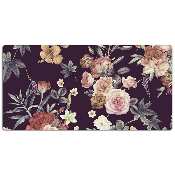 PVC Schreibtischmatte Gartenblumen