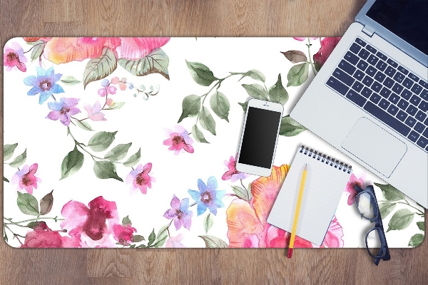 PVC Schreibtischmatte Aquarellrosen