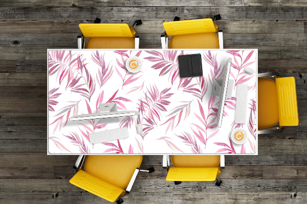 PVC Schreibtischmatte Rosa Blätter