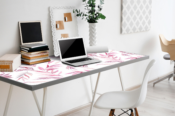 PVC Schreibtischmatte Rosa Blätter