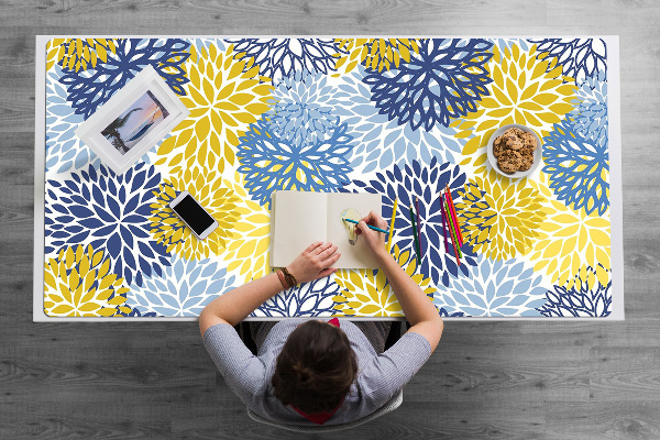 Schreibtisch Unterlegmatte Chrysantheme-Blumen