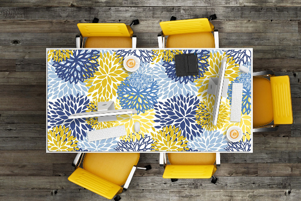 Schreibtisch Unterlegmatte Chrysantheme-Blumen