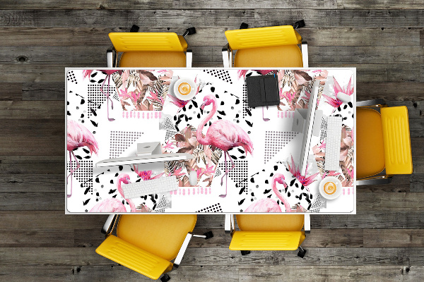 PVC Schreibtischmatte Flamingos