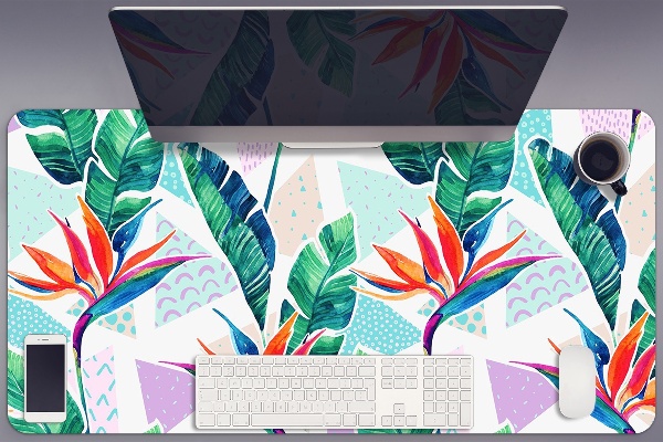 PVC Schreibtischmatte Tropische Flora.