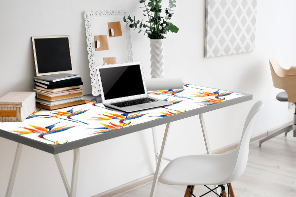 Büro-Schreibtischmatte Farbenfrohe Blumen
