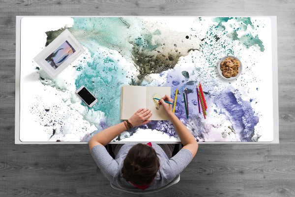 Büro-Schreibtischmatte Bunte Tinte