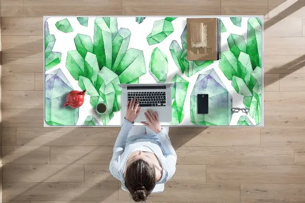 Büro-Schreibtischmatte Kristalle