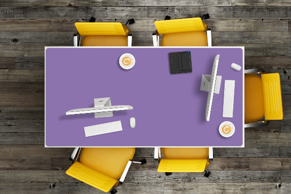 PVC Schreibtischmatte Lavendel