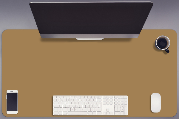 Büro-Schreibtischmatte Golden