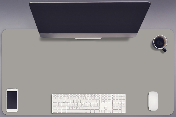 Schreibtisch Unterlegmatte Silber