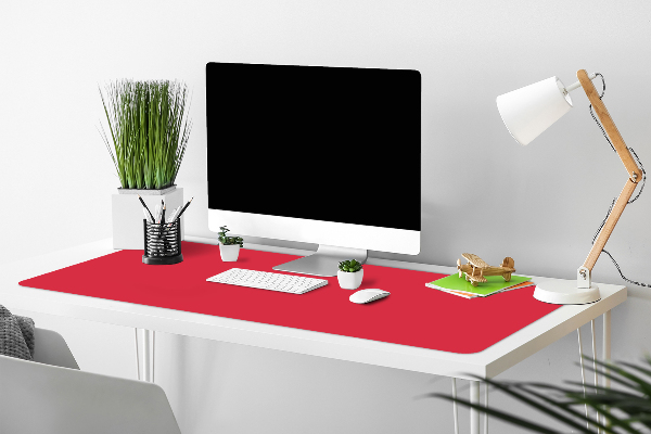 PVC Schreibtischmatte rot