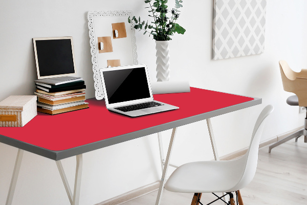 PVC Schreibtischmatte rot