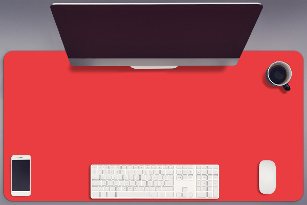 Büro-Schreibtischmatte Orange Rot