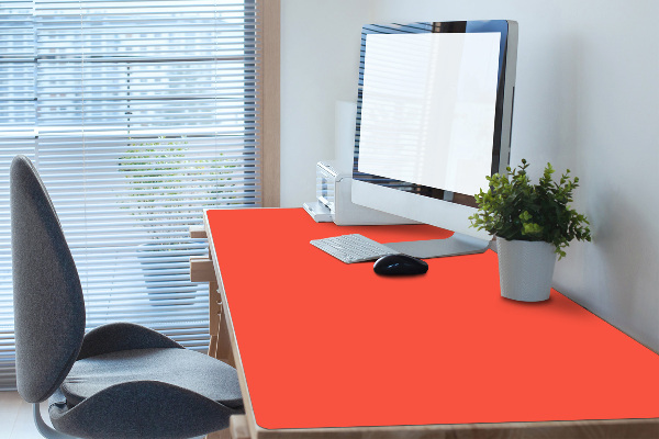 Schreibtischunterlage Helle Orange