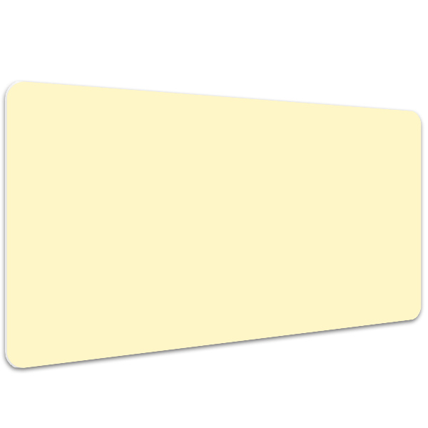 PVC Schreibtischmatte Cremig