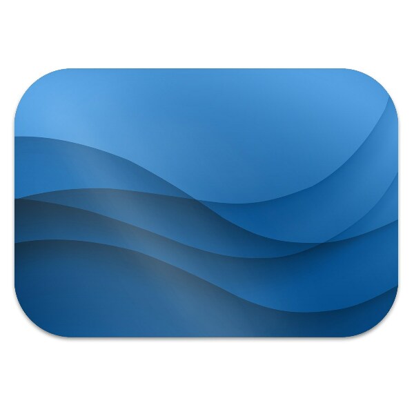 Stuhlunterlage Blauer Übergang