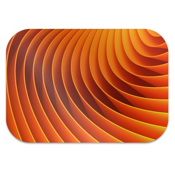 Stuhlmatte Orangefarbene Wellen