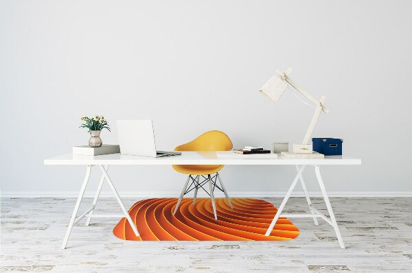 Stuhlmatte Orangefarbene Wellen